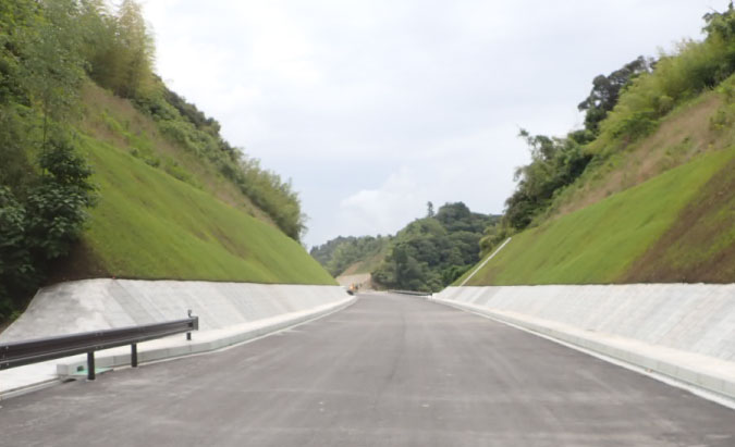 整備された道路